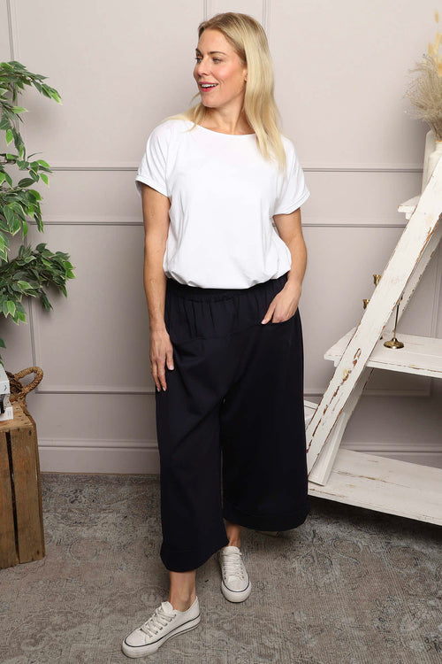 Jaye Pocket Cotton Trousers Black - Image 1