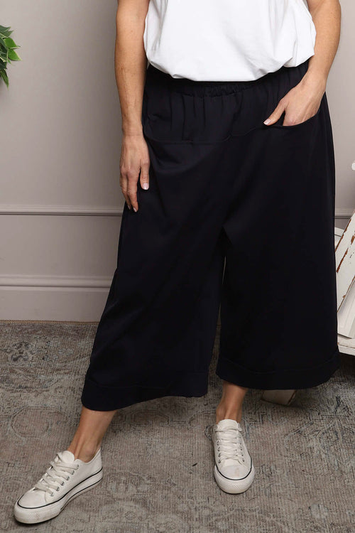 Jaye Pocket Cotton Trousers Black - Image 2