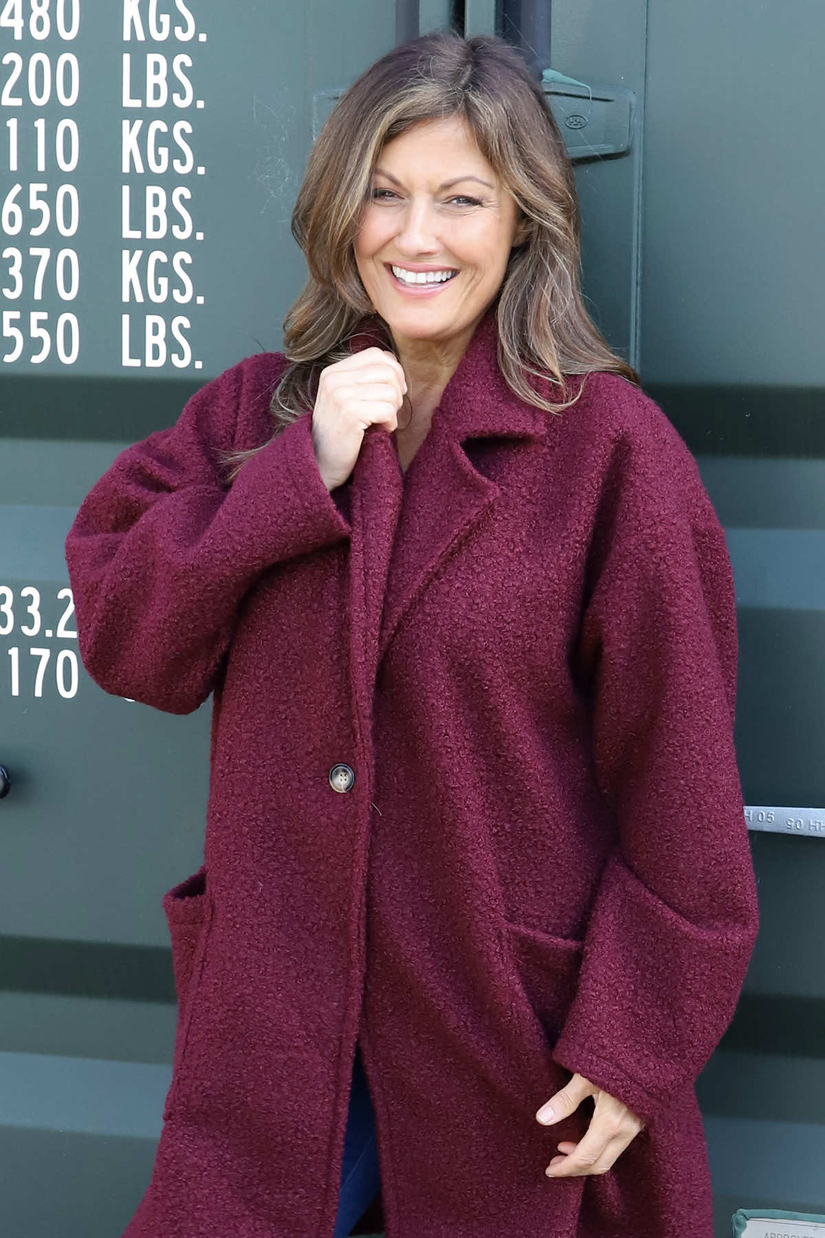 Brynne Boucle Jacket Wine