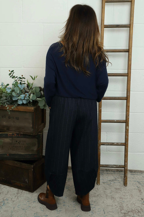 Venetia Trousers Navy - Image 4