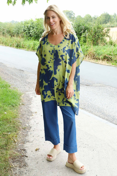 Naima Print Top Olive - Image 2