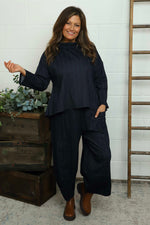 Venetia Trousers Navy Navy - Venetia Trousers Navy