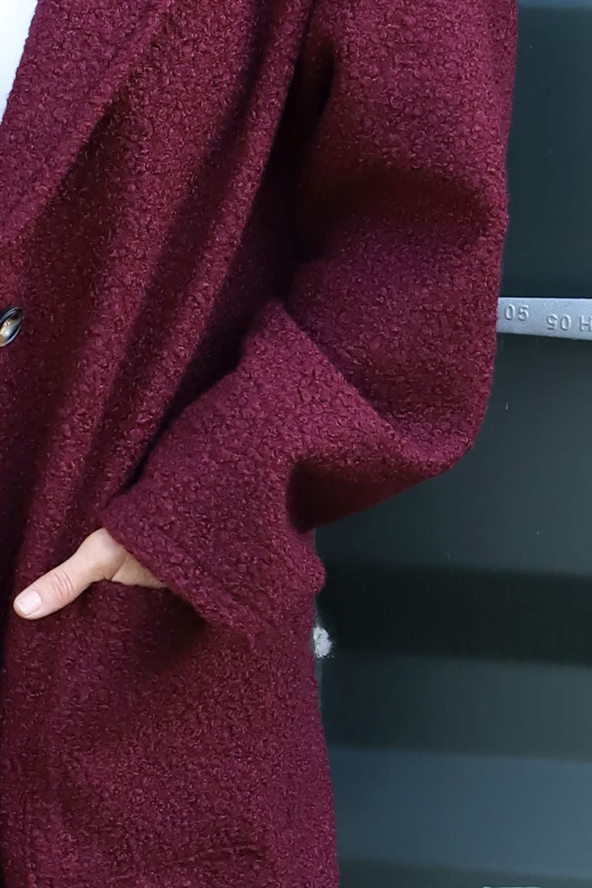 Brynne Boucle Jacket Wine