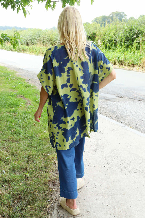 Naima Print Top Olive - Image 4