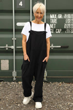 Cresswell Dungarees Black Black - Cresswell Dungarees Black