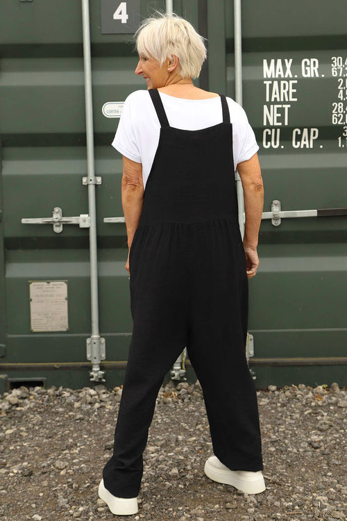 Cresswell Dungarees Black - Image 4