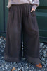 Odette Wide Leg Needlecord Trousers Cocoa