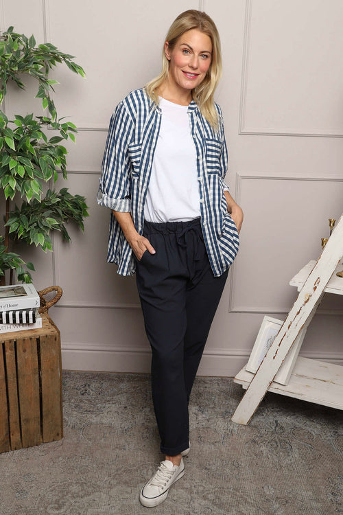 Joetta Trousers Navy - Image 2