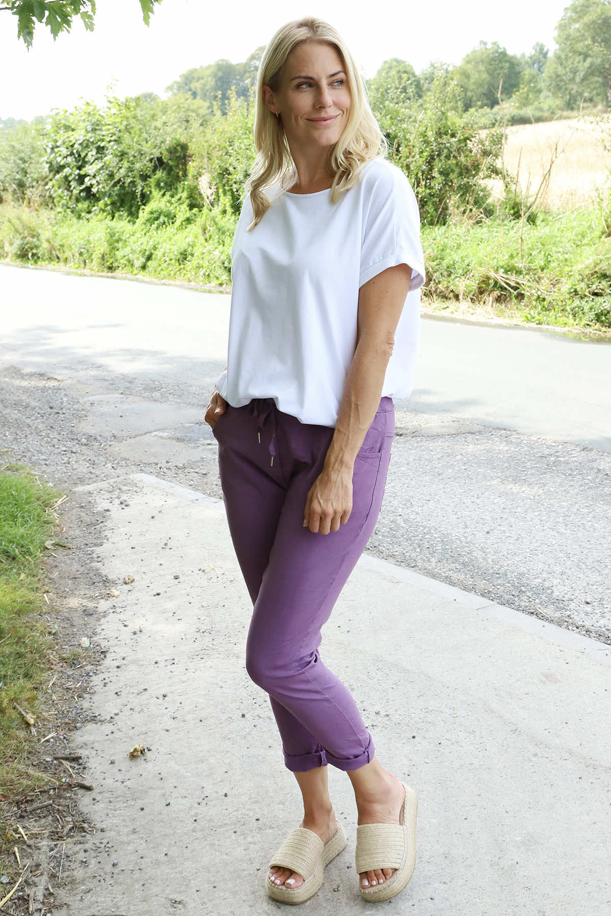 Yarwell Joggers Purple