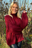 Alessia Knitted Jumper Wine