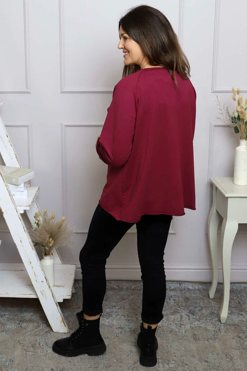 Tarina Cotton Top Wine - Image 4