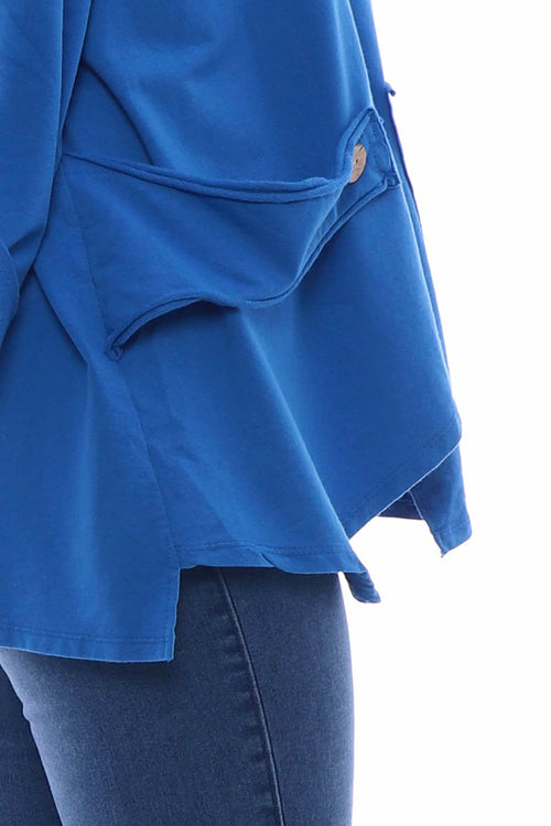 Sanda Jersey Cotton Sweatshirt Cobalt - Image 5