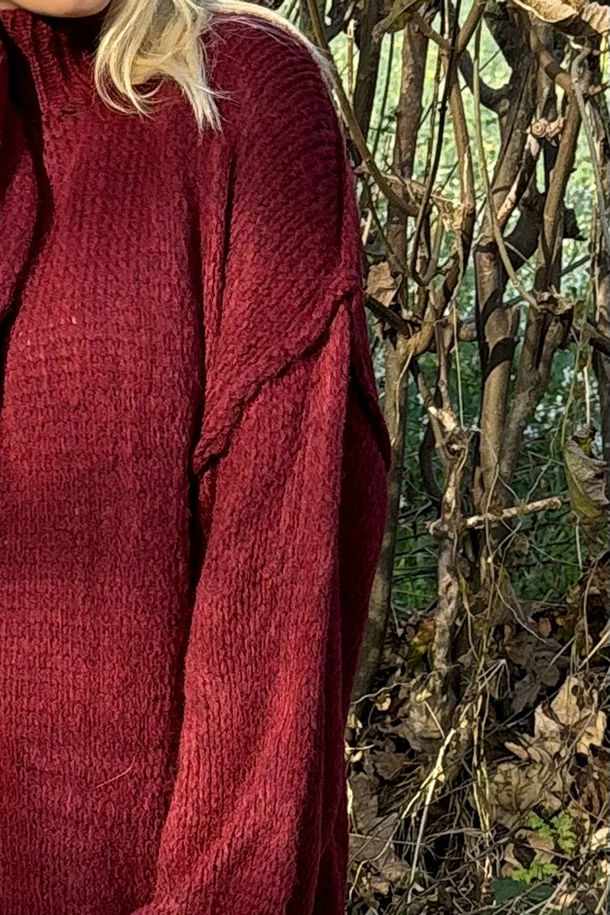 Alessia Knitted Jumper Wine