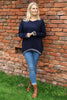 Harper Knitted Jumper Navy