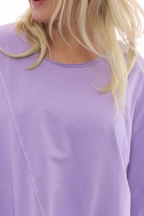 Sanda Jersey Cotton Sweatshirt Lilac - Image 5