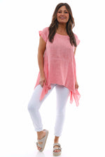 Bransbury Washed Cotton Top Coral Coral - Bransbury Washed Cotton Top Coral