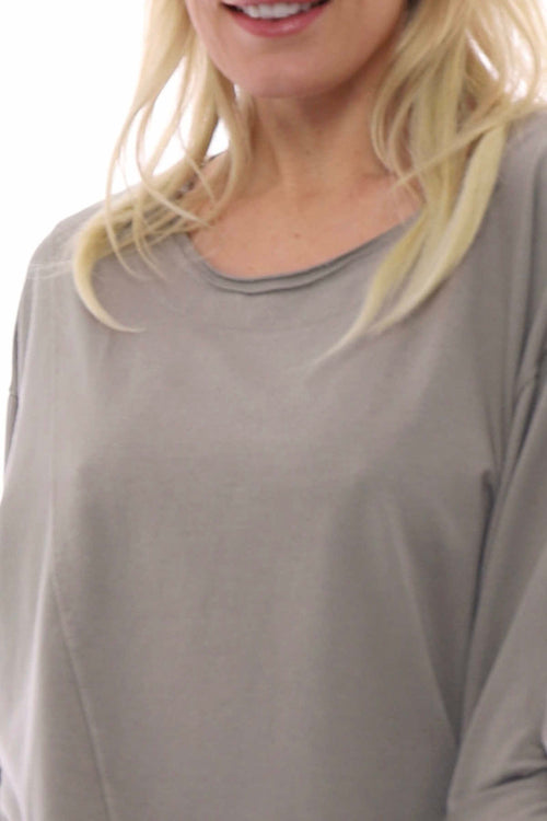 Sanda Jersey Cotton Sweatshirt Mocha - Image 4