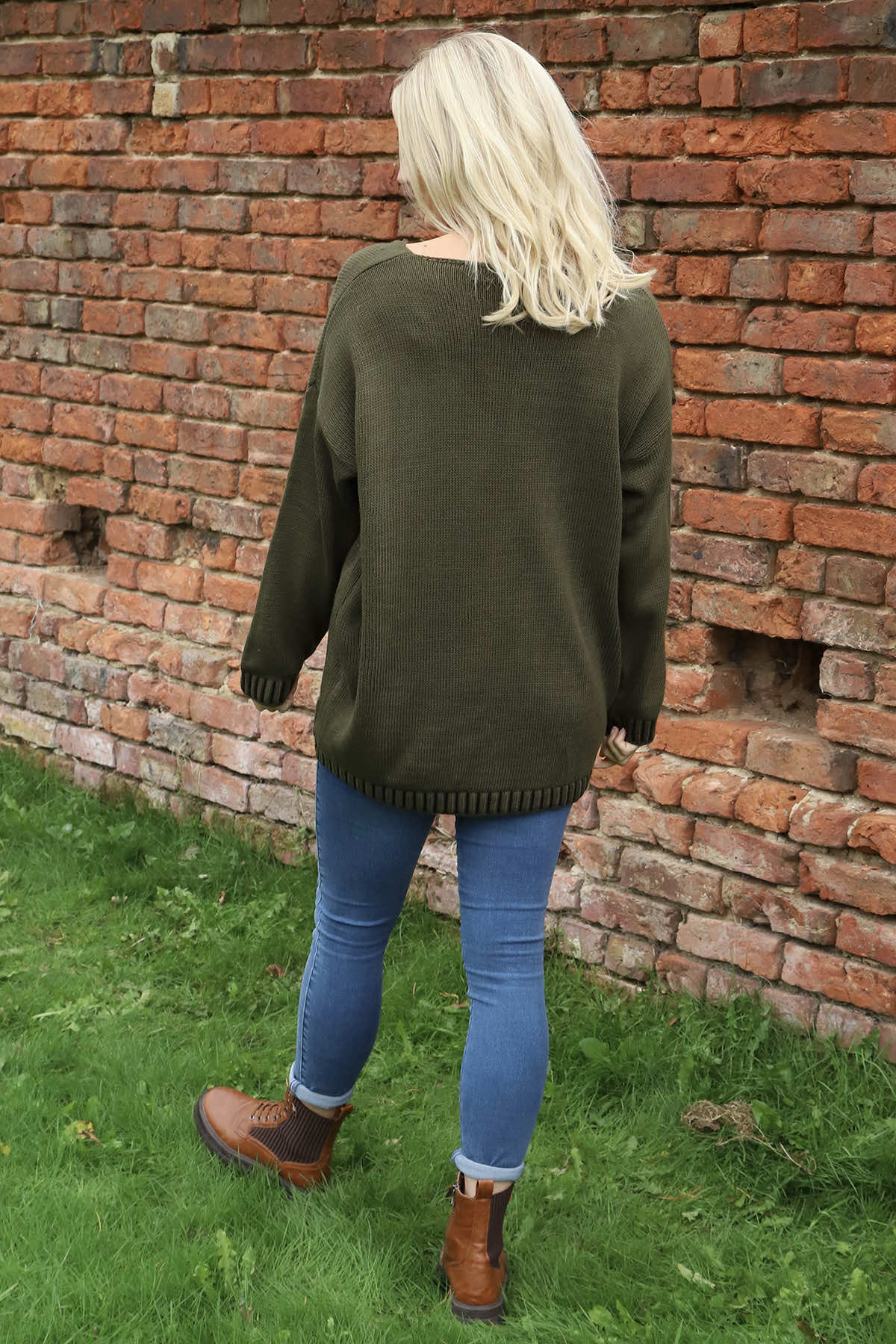Harper Knitted Jumper Khaki