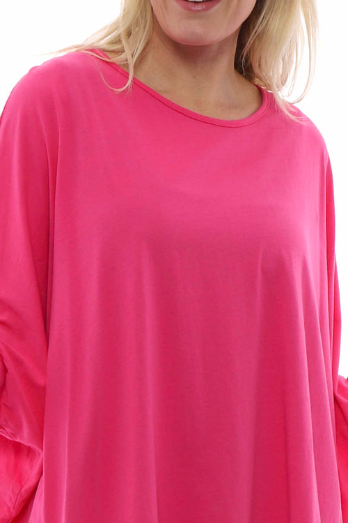 Slouch Jersey Top Fuchsia - Image 3