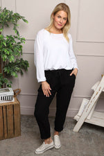 Joetta Trousers Black Black - Joetta Trousers Black