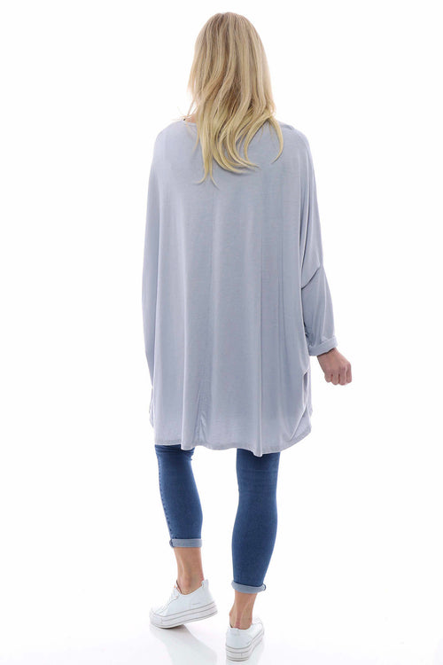 Slouch Jersey Top Grey - Image 6