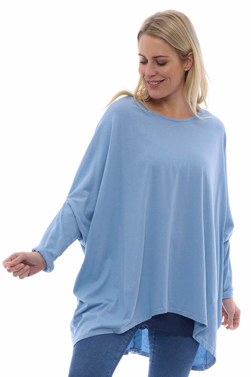 Slouch Jersey Top Light Blue - Image 1
