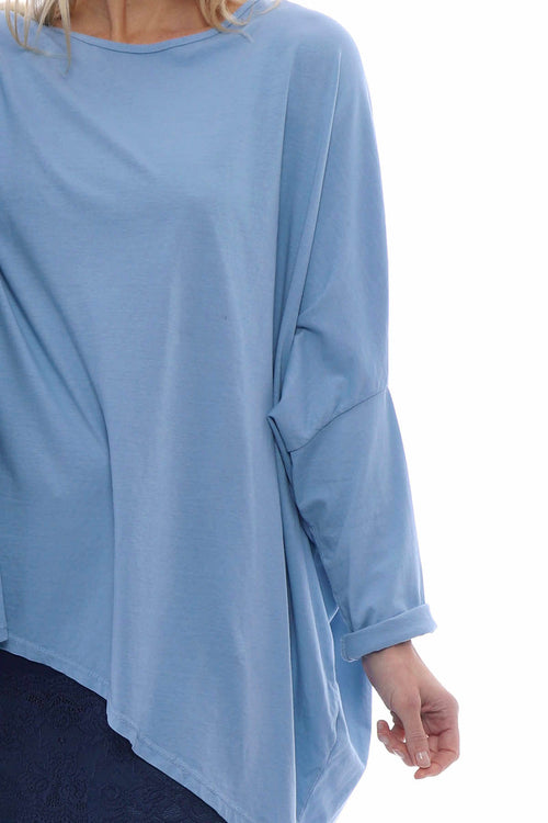 Slouch Jersey Top Light Blue - Image 4