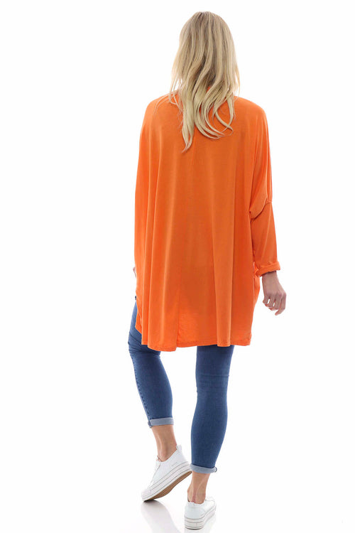 Slouch Jersey Top Orange - Image 8