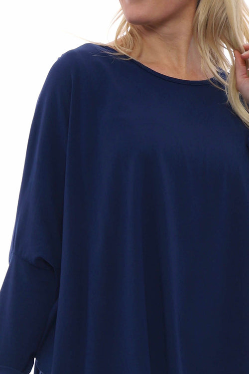 Slouch Jersey Top Navy - Image 5