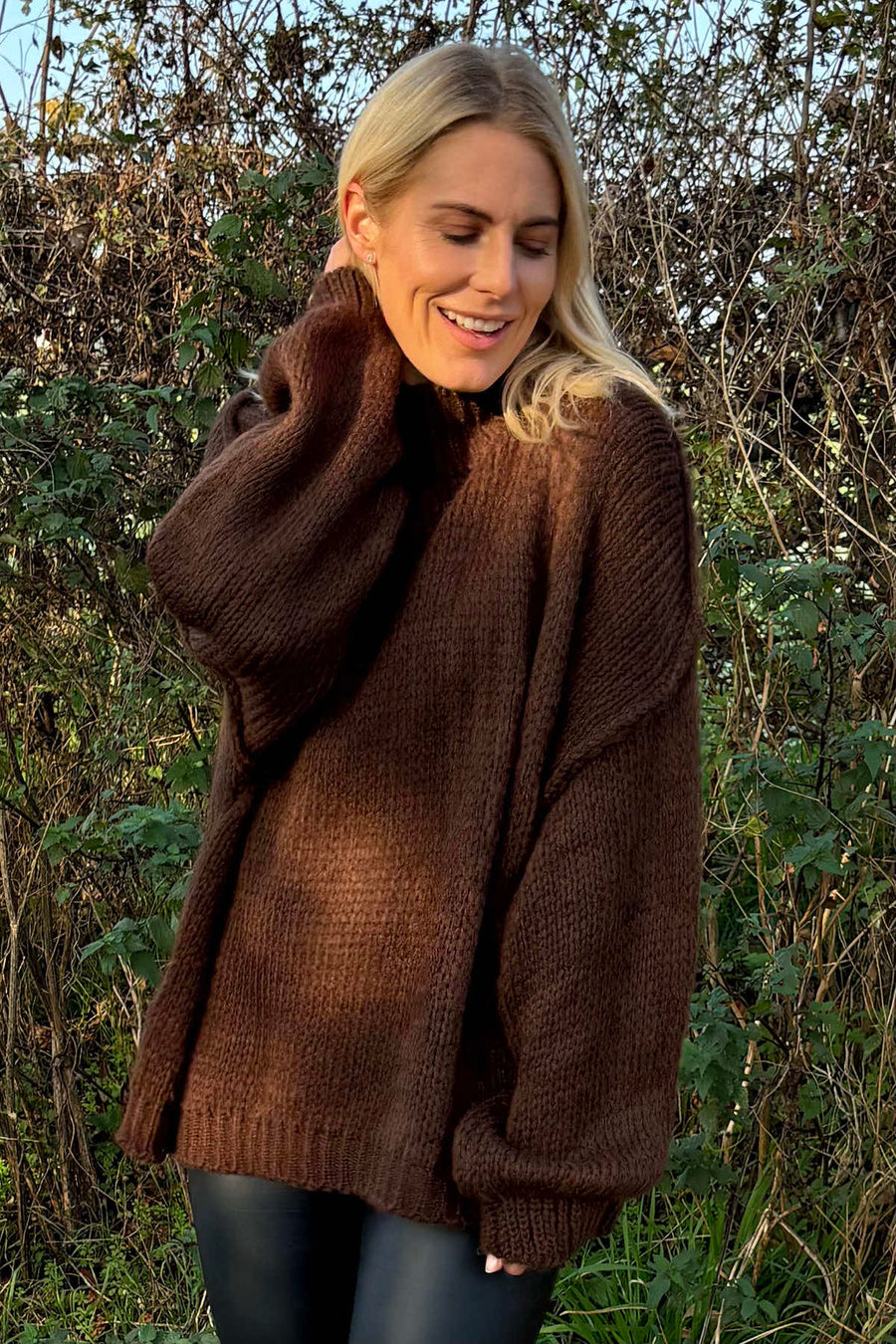 Alessia Knitted Jumper Cocoa