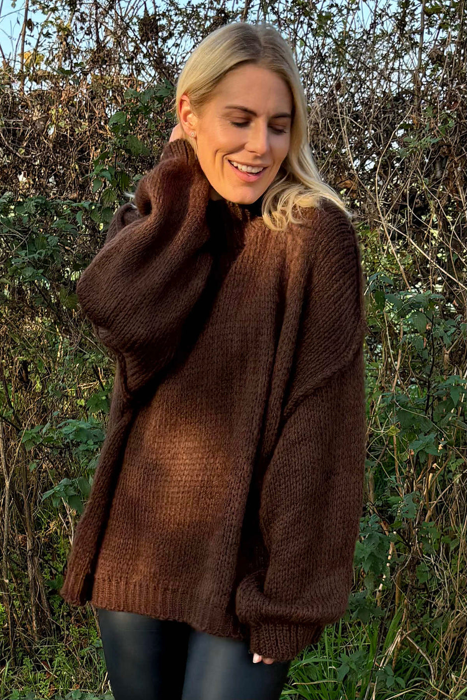 Alessia Knitted Jumper Cocoa