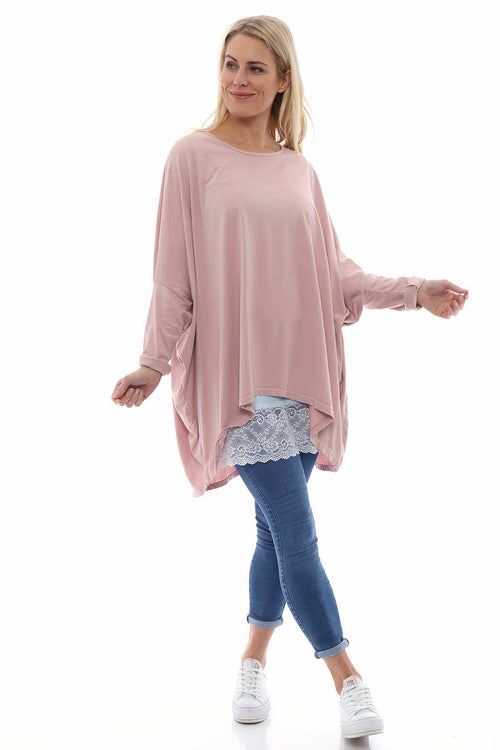 Slouch Jersey Top Pink - Image 3
