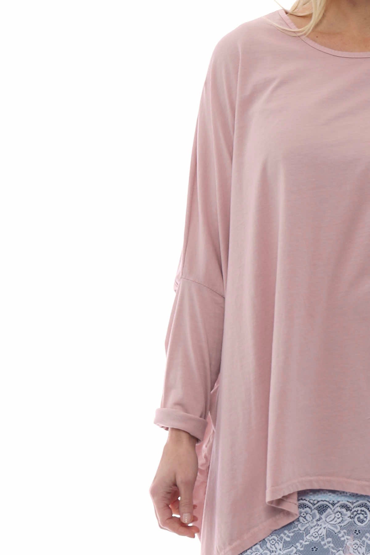 Slouch Jersey Top Pink