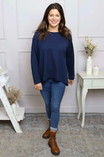 Tarina Cotton Top Navy Navy - Tarina Cotton Top Navy