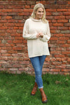 Tarka Cowl Neck Top Stone