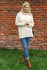 Tarka Cowl Neck Top Stone