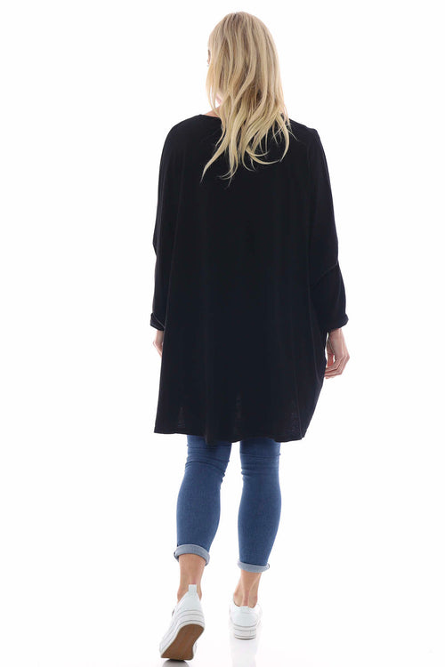 Slouch Jersey Top Black - Image 6
