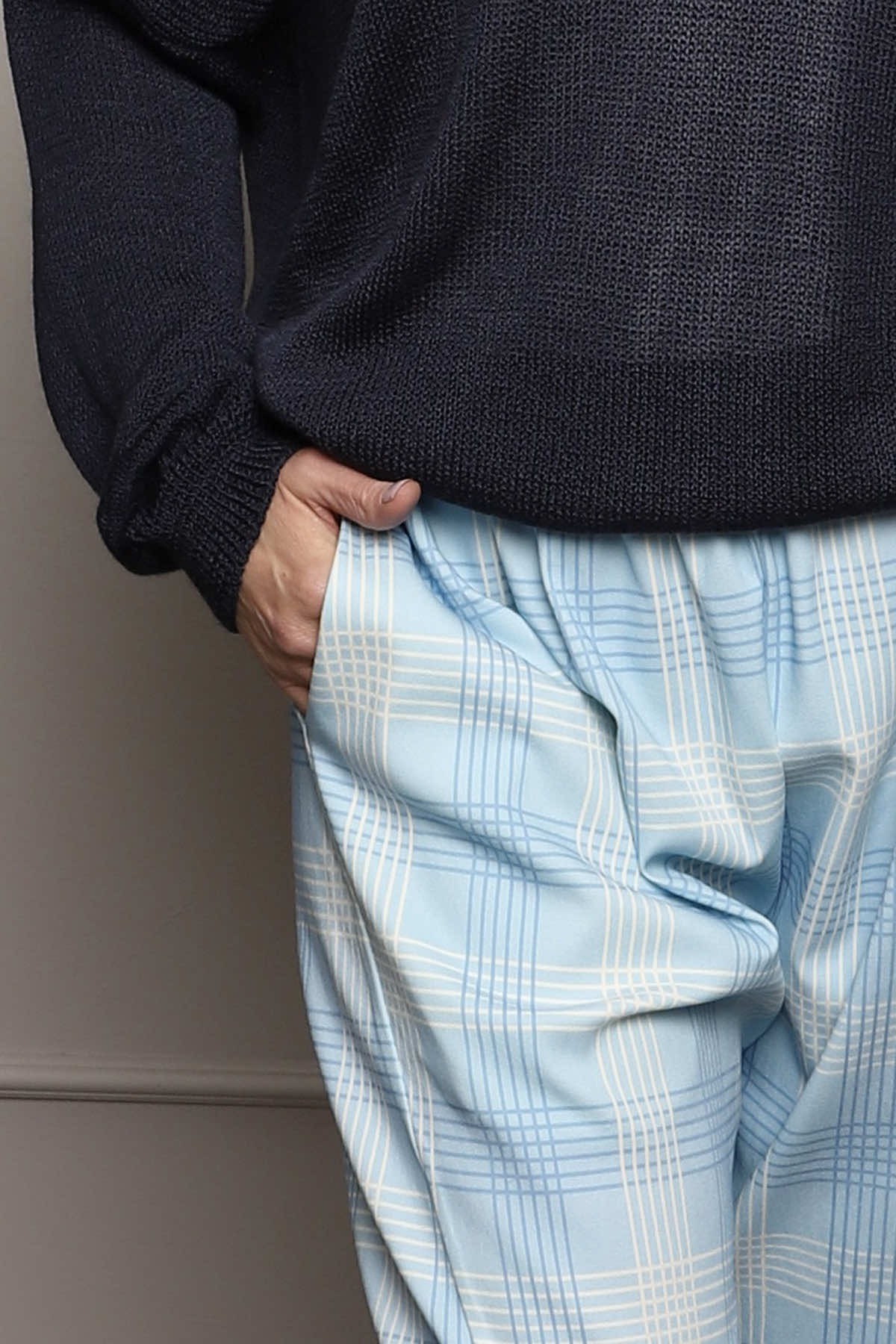 Kirri Check Trousers Light Blue