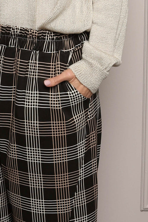 Kirri Check Trousers Black - Image 2