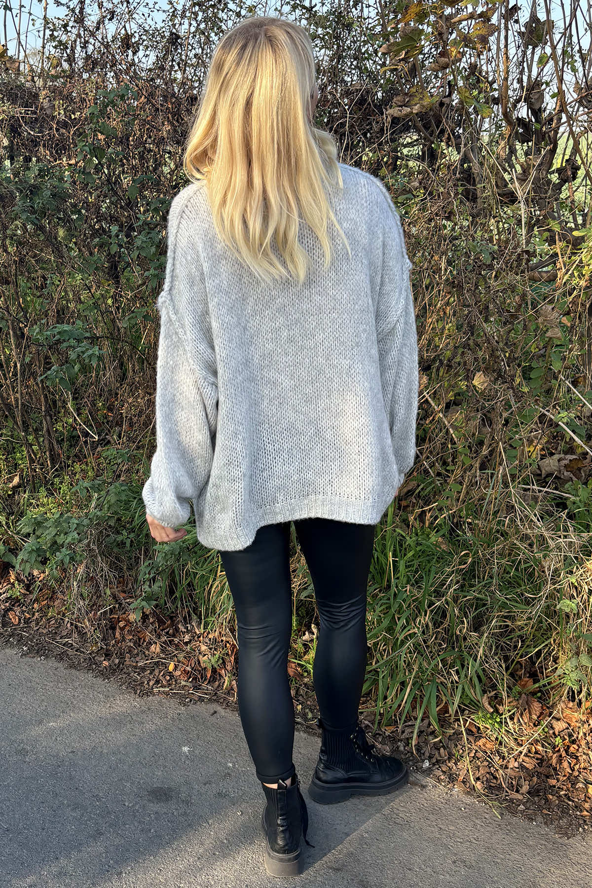 Alessia Knitted Jumper Grey