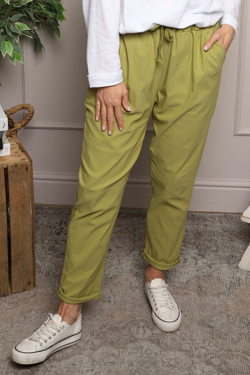 Joetta Trousers Olive - Image 2