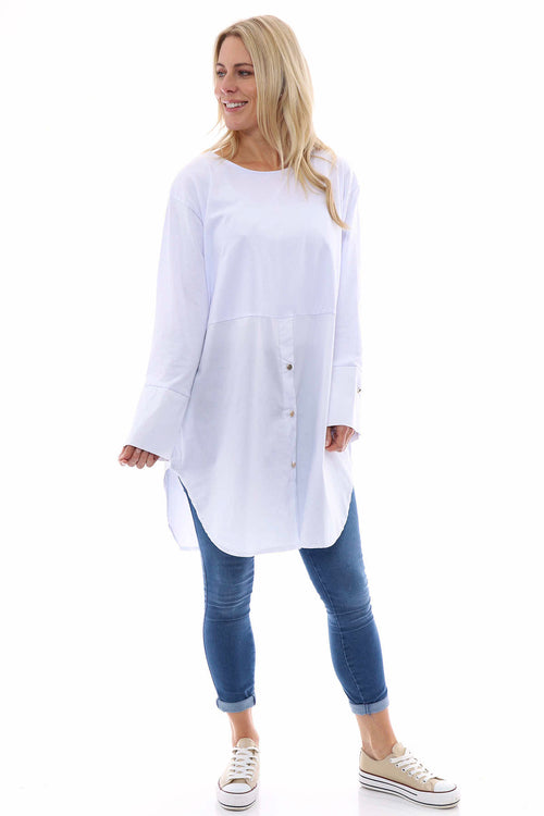 Arwen Cotton Shirt White - Image 1