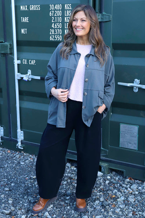 Maddie Needlecord Trousers Black - Image 2