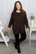 Jessa Needlecord Top Cocoa Cocoa - Jessa Needlecord Top Cocoa