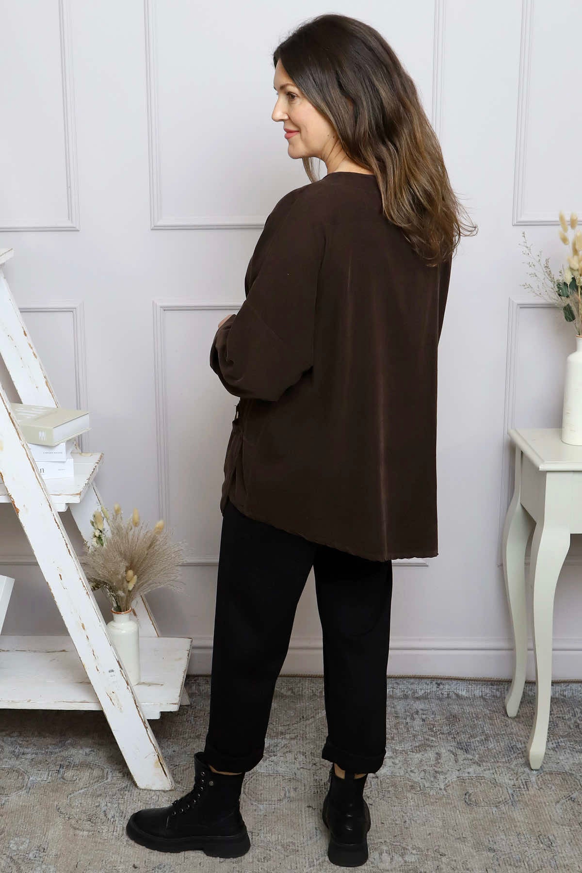 Jessa Needlecord Top Cocoa