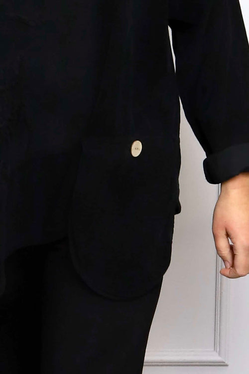 Jessa Needlecord Top Black - Image 3