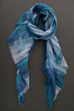 Turin Scarf Blue Blue - Turin Scarf Blue