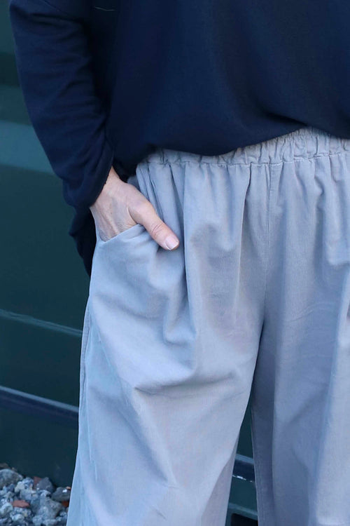 Maddie Needlecord Trousers Mocha - Image 3