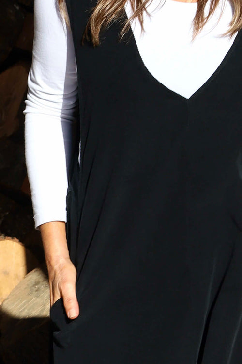 Cara Needlecord Dress Black - Image 3