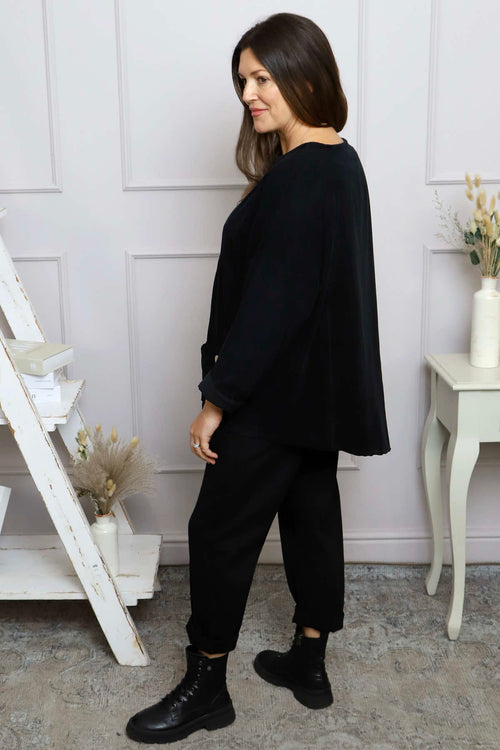 Jessa Needlecord Top Black - Image 4